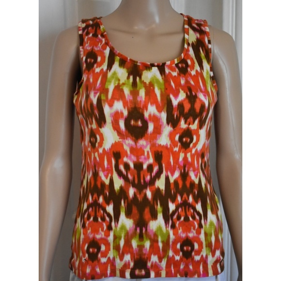 Anne Klein Sport {MULTICOLORED SLEEVELESS TOP} - Picture 3 of 9